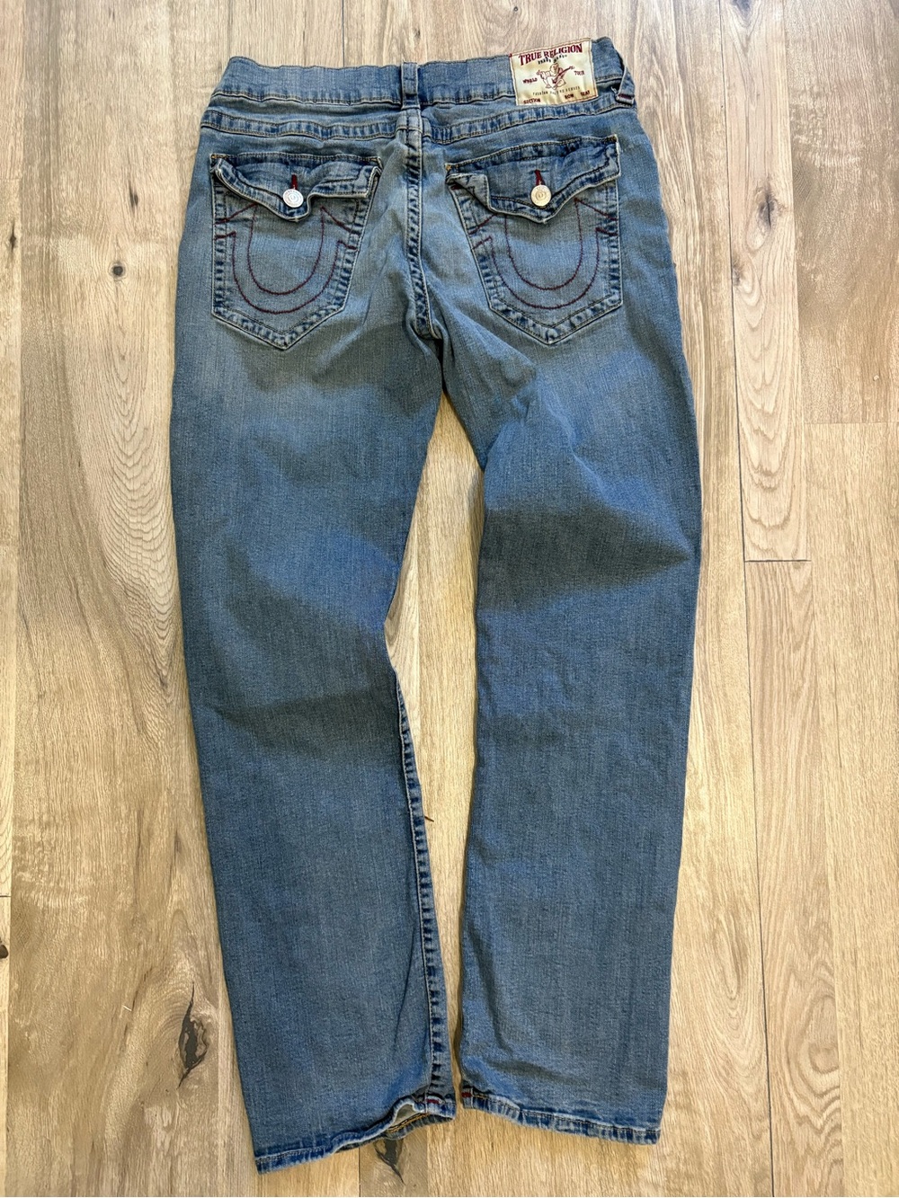 True Religion Men’s Blue Straight Leg Jeans
